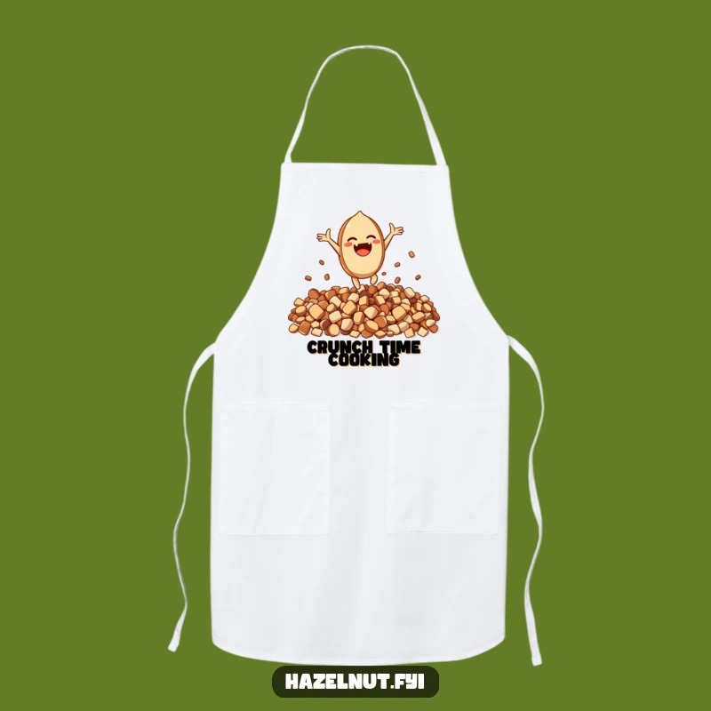 Funny Excited Hazelnut Apron - Joyful Crunch Kitchen Gift