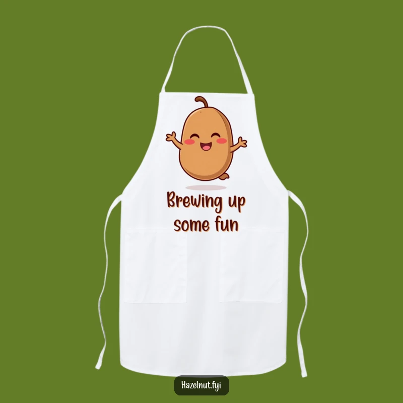Funny Coffee Bean Hop Apron: Cheerful Chef Bean Bib, The Perfect Funny Gift for Cooks
