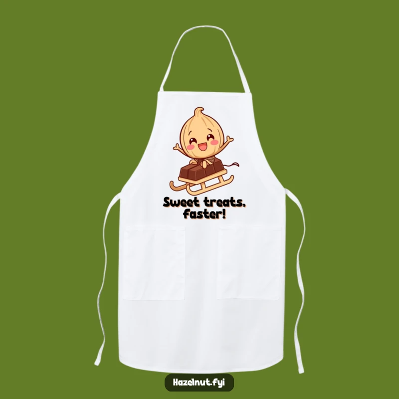 Funny Hazelnut Chocolate Sled Apron: Kitchen Adventures for Sweet Tooths