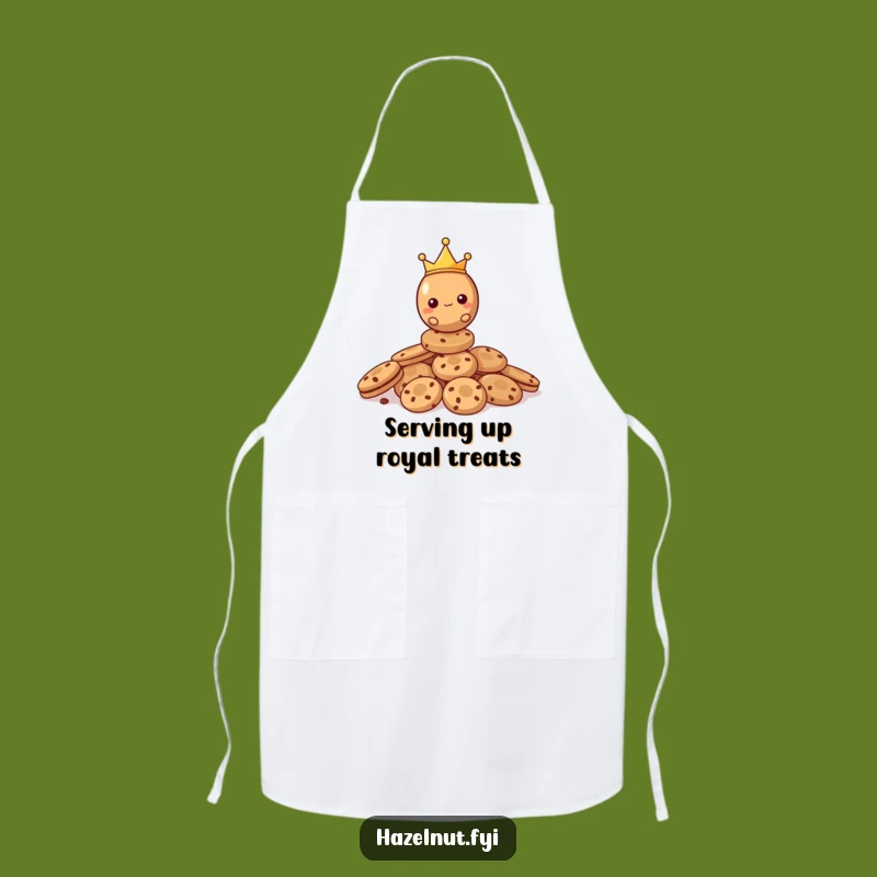 Funny Hazelnut Cookie King Apron - Cook with Comedy, Hilarious Funny Gift