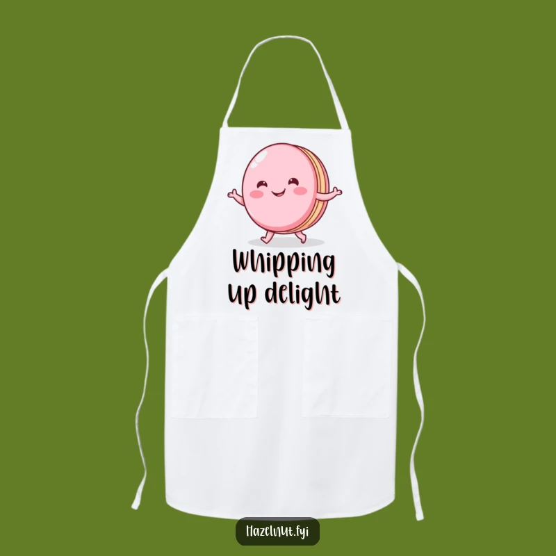 Funny Macaron Shuffle Apron: Cheerful Baker French Bib, The Perfect Funny Gift for Patissiers