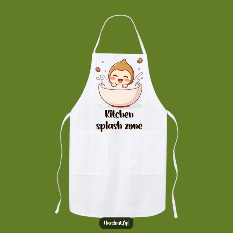 Funny Hazelnut Kitchen Apron: Splish Splash Fun - Perfect Funny Gift