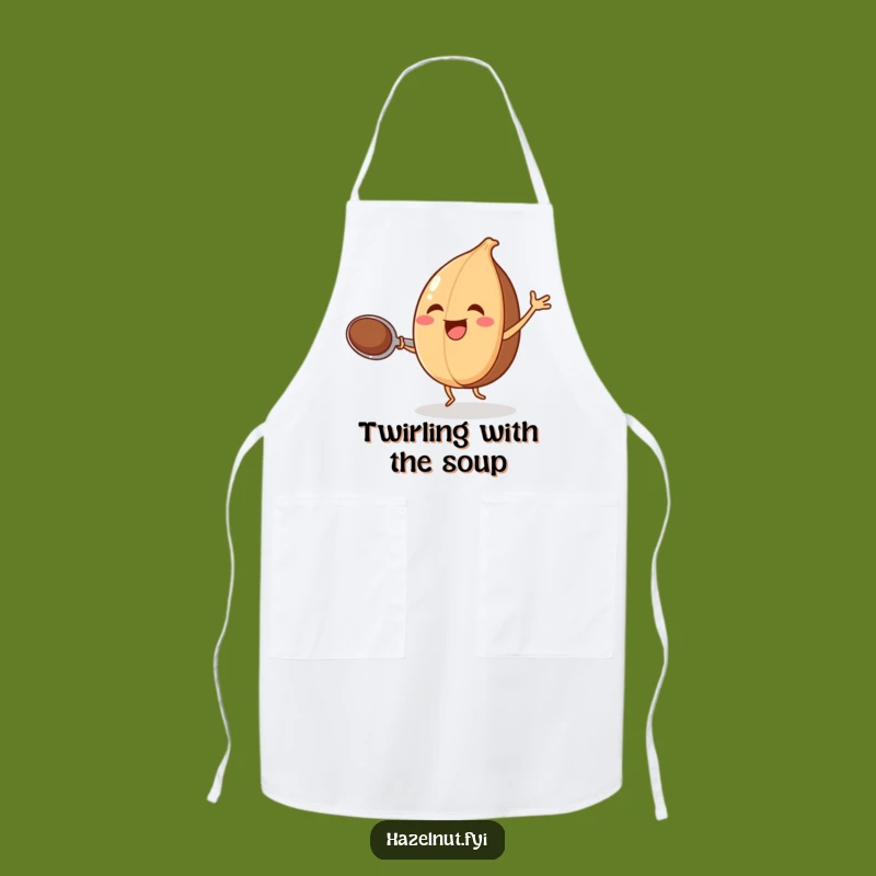 Funny Hazelnut Dance Apron: Cook and Groove with Joy!
