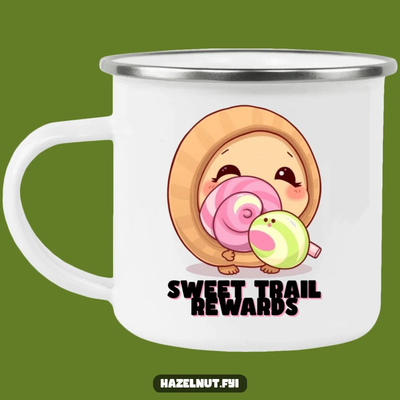 Funny Hazelnut Lollipop Camping Mug: Sweet Adventures Await!