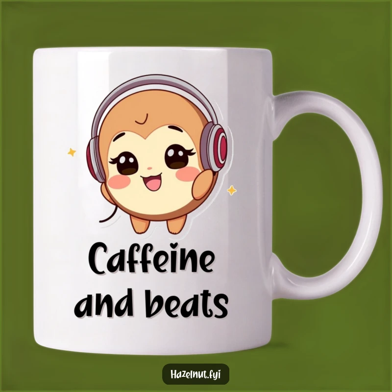 Funny Hazelnut Music Lover Mug: Groovy Nutty Gift for Music Fans