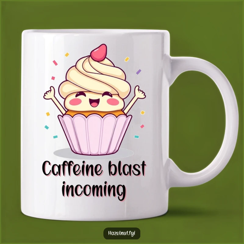 Funny Cupcake Confetti Mug - Joyful Celebration Gift for Party Lovers