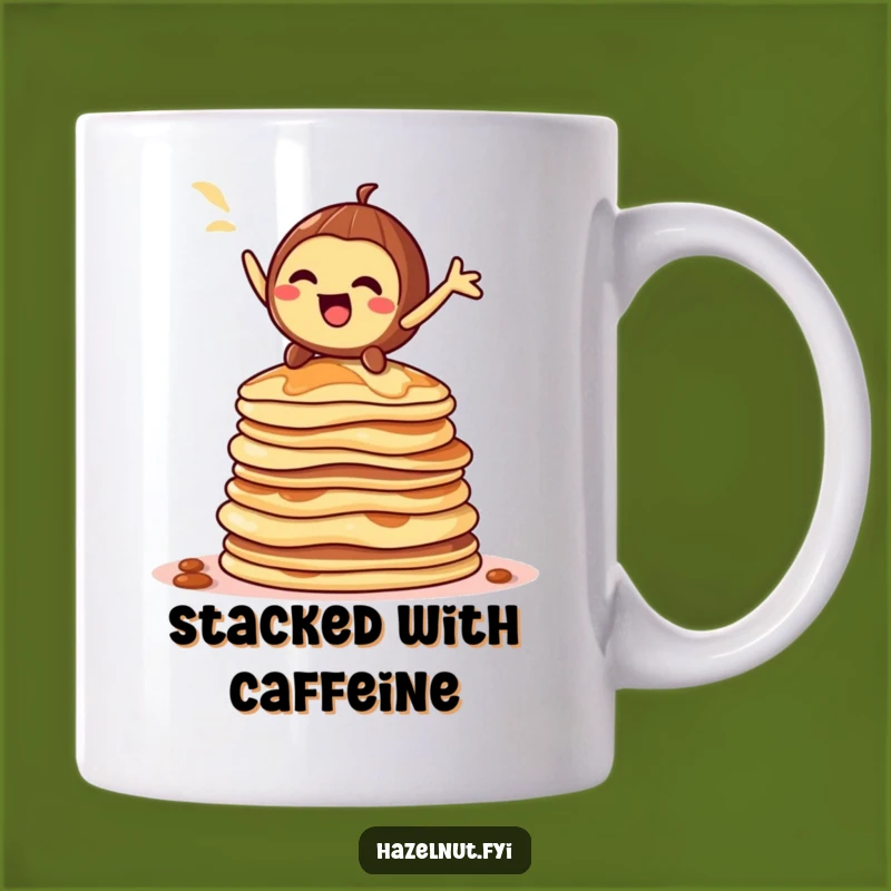 Funny Pancake Hero Hazelnut Mug: A Dramatic Breakfast Surprise Gift