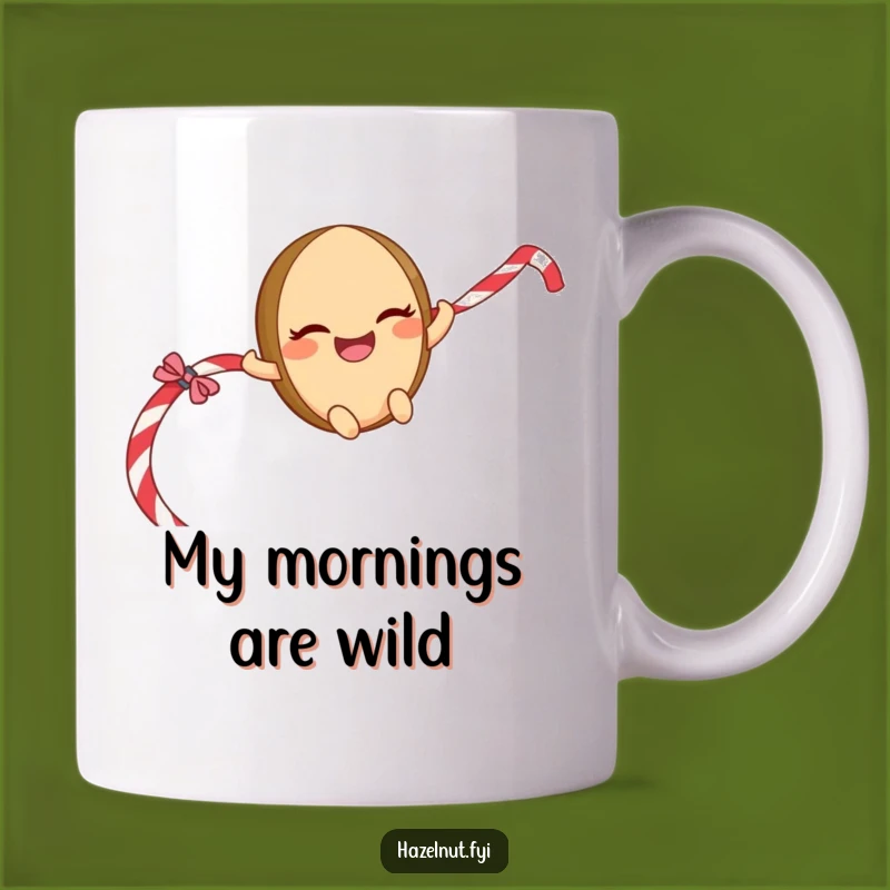 Funny Sliding Hazelnut Mug - Mischievous Rope Rider Character Gift