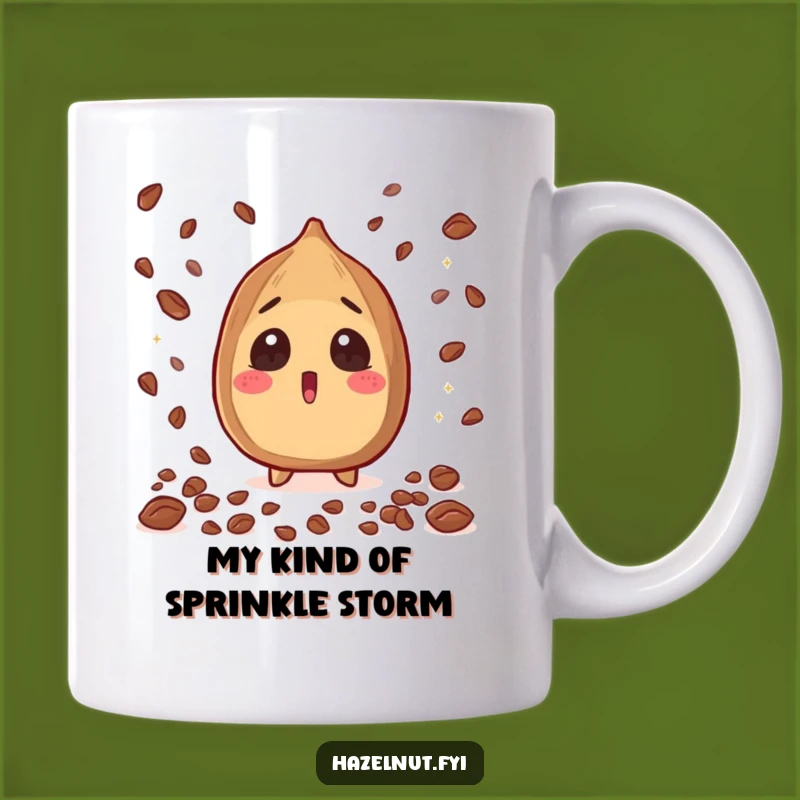 Funny Surprised Hazelnut Mug: A Chocolatey Delight Funny Gift for Nut Lovers