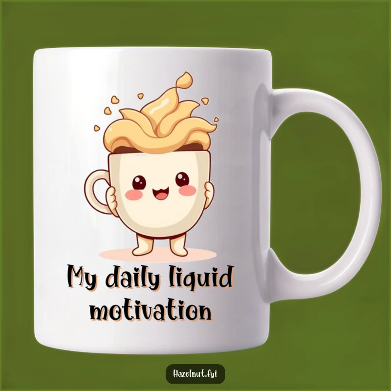 Funny Kawaii Hazelnut Coffee Mug: Giant Cup Character, Perfect Funny Gift for Coffee Lovers