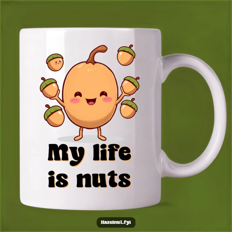 Funny Hazelnut Juggler Mug: A Hilarious Nutty Gift for Coffee Lovers
