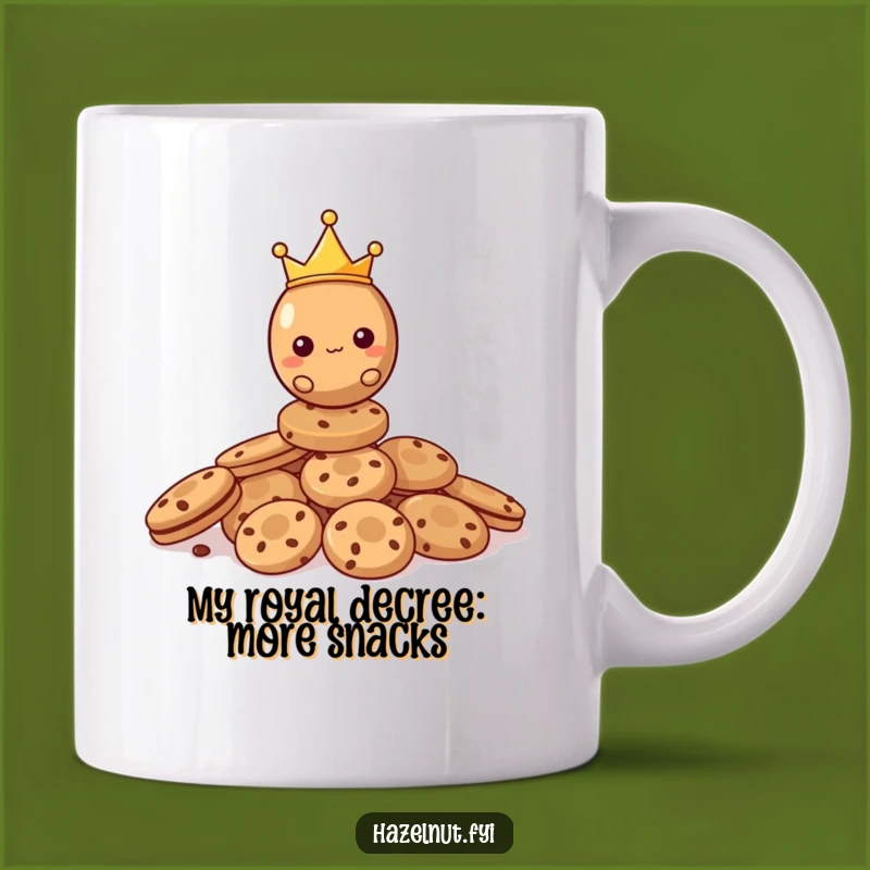 Funny Royal Hazelnut Cookie King Mug - Perfect Funny Gift for Royalty Lovers