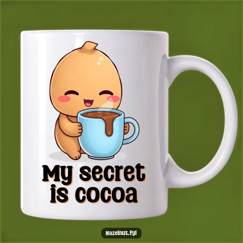 Funny Winking Hazelnut Mug: Hot Chocolate Lover, Cozy Vibes, Perfect Gift