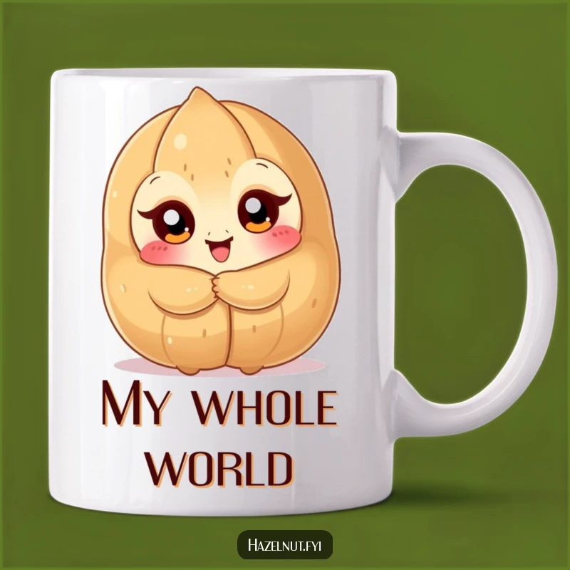 Funny Hazelnut Hug Mug: Delightful Nutty Character Gift for Hazelnut Lovers