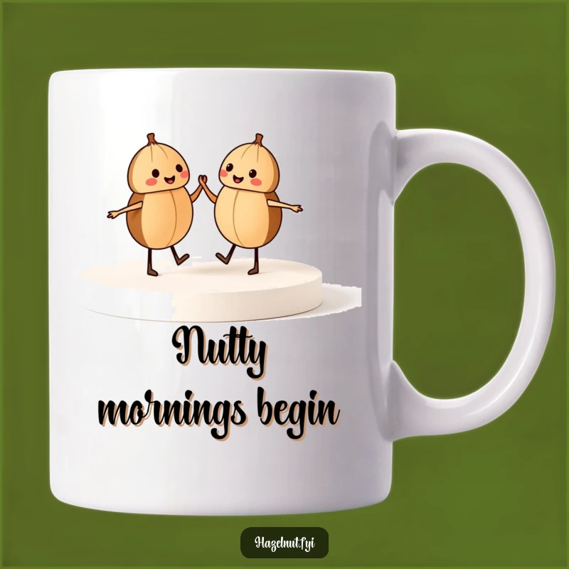 Funny Dancing Hazelnuts Mug: Hilarious Gift for Nutty Friends and Dance Lovers