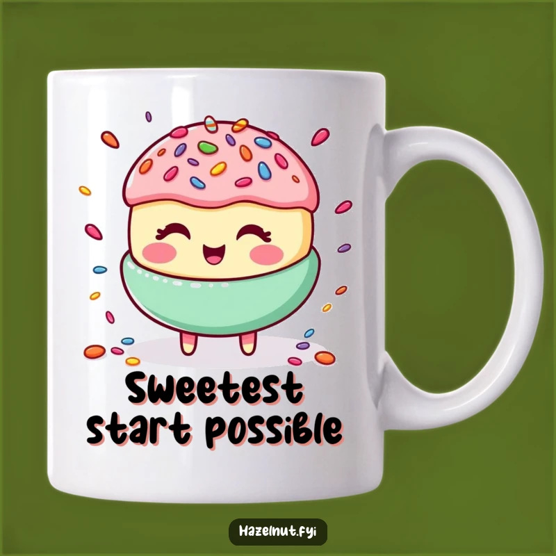 Funny Macaroon Juggling Mug: Happy Treat Giggle, Sweet & Hilarious Coffee Cup