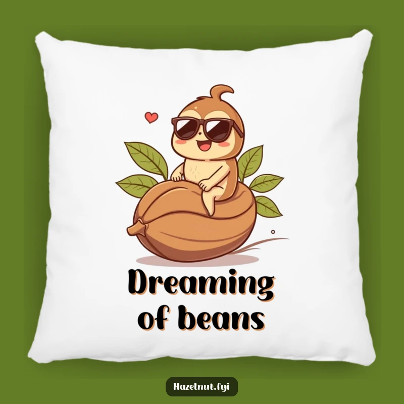 Funny Hazelnut Coffee Bean Pillow: Comfy & Hilarious Bedding - Amazing Funny Gift