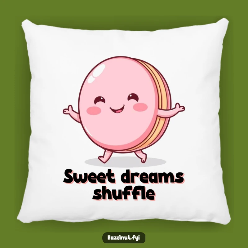 Funny Macaron Shuffle Pillow: Cozy Cheerful French Cushion, A Comfy Funny Gift