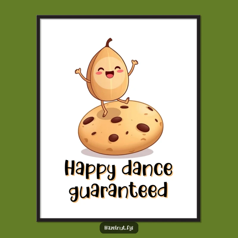Funny Hazelnut Dance Digital Art: Instant Sweetness for Your Walls
