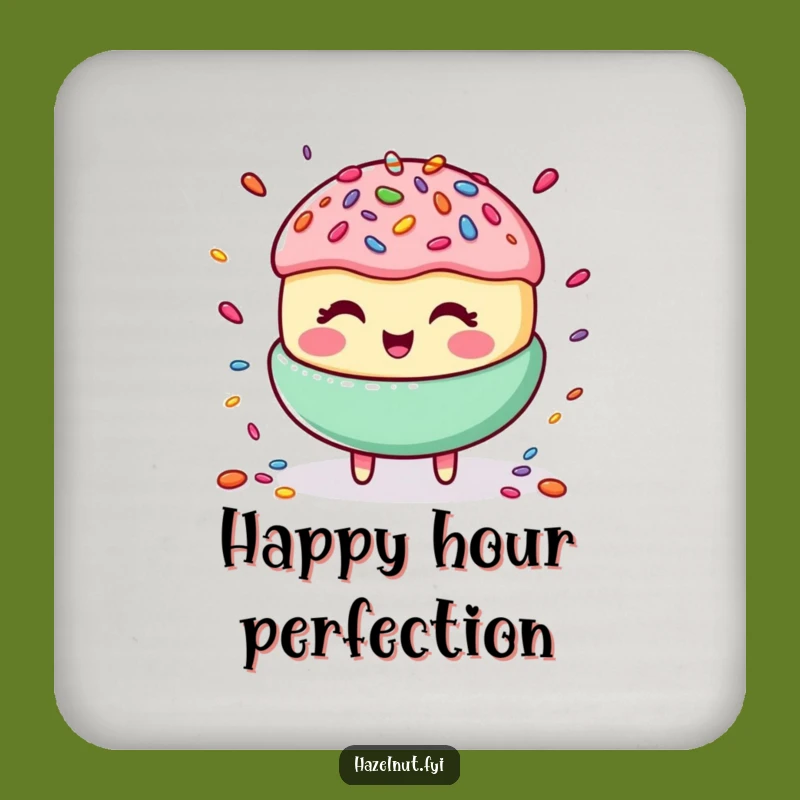 Funny Macaroon Juggling Coaster: Sweet Giggles, Protects Surfaces Hilariously