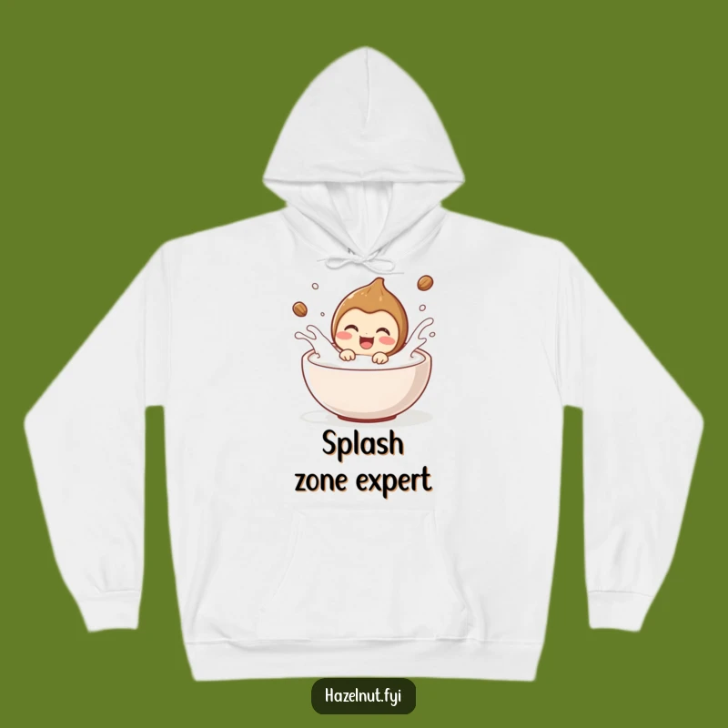 Cozy Funny Hazelnut Milk Splash Hoodie: Comfort & Cheer - Fantastic Funny Gift