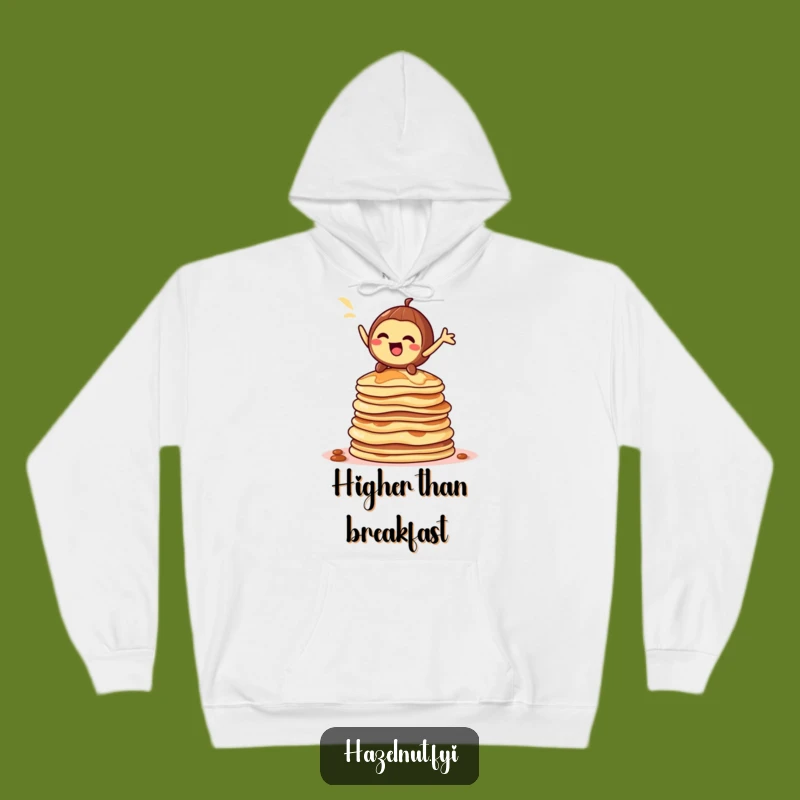 Cozy Pancake Pose Hazelnut Hoodie: Dramatic Warmth for You