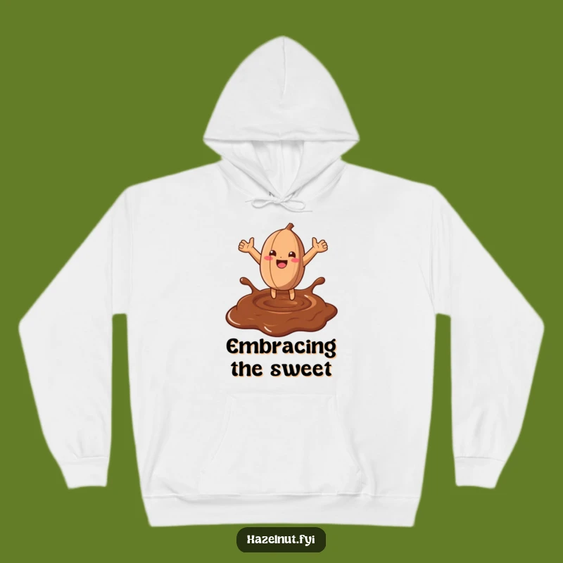Funny Hazelnut Chocolate Leap Hoodie: Cozy Up with Sweet Humor