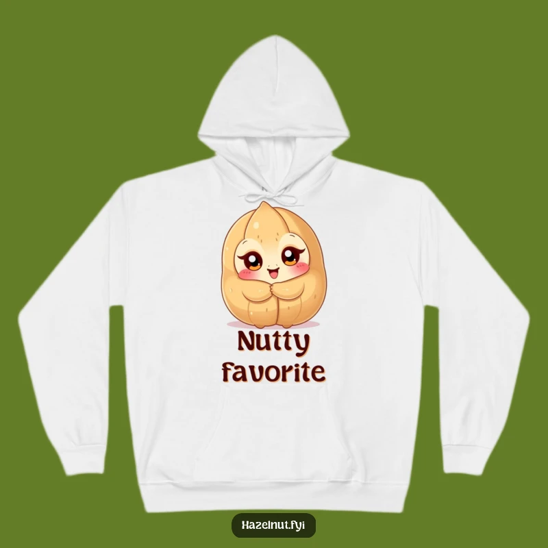 Funny Hazelnut Hug Hoodie: Cozy Nutty Character Delight Funny Gift Apparel