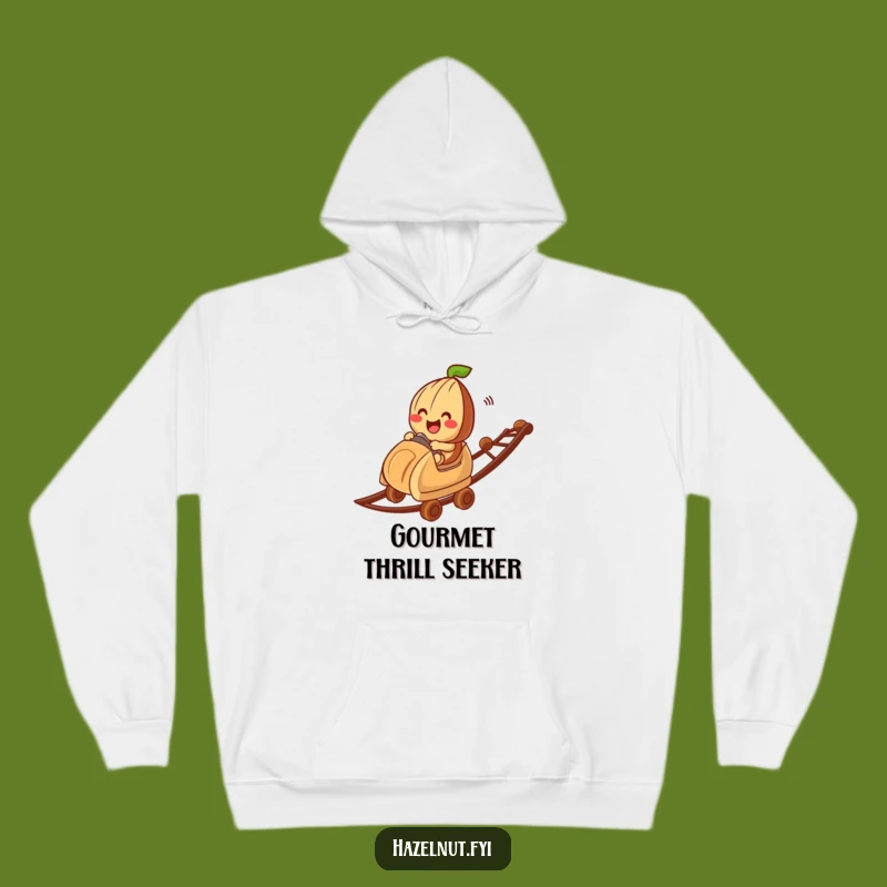 Funny Hazelnut Roller Coaster Hoodie: Cozy Up with a Chocolate-Filled Laugh!