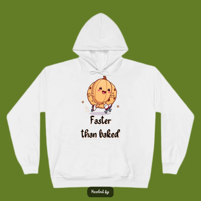 Funny Roller Skating Hazelnut Hoodie: Cozy and Hilarious Wear for Thrill-Seekers and Snackers