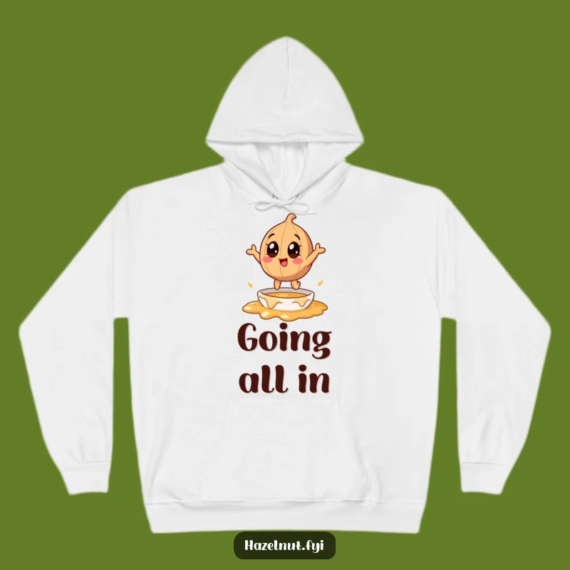Funny Hazelnut Caramel Leap Hoodie: Cozy Up in Sweet, Comedic Style!