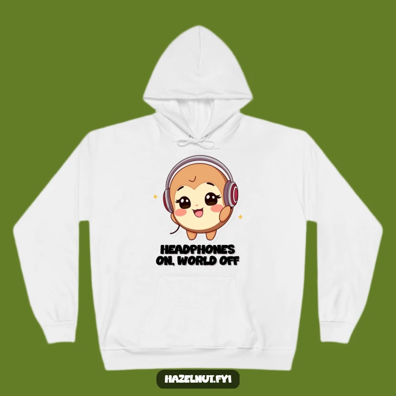 Funny Hazelnut Music Hoodie: Cozy Grooves for Nutty Fans