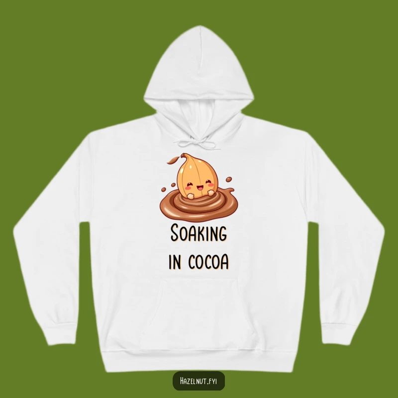 Funny Hazelnut Hoodie: Cozy Chocolate Dip - Warm Funny Gift for Chocoholics