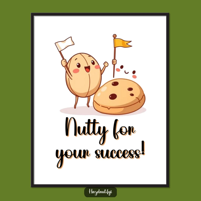 Free Printable Wall Art: Cheerful Hazelnut Cookie Fan Club Downloadable Art