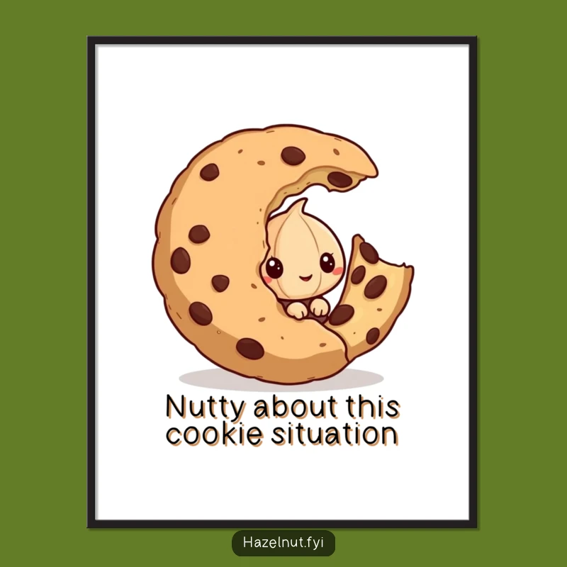 Funny Free Printable Wall Art: Hazelnut's Cookie Heist, Humorous Downloadable Decor