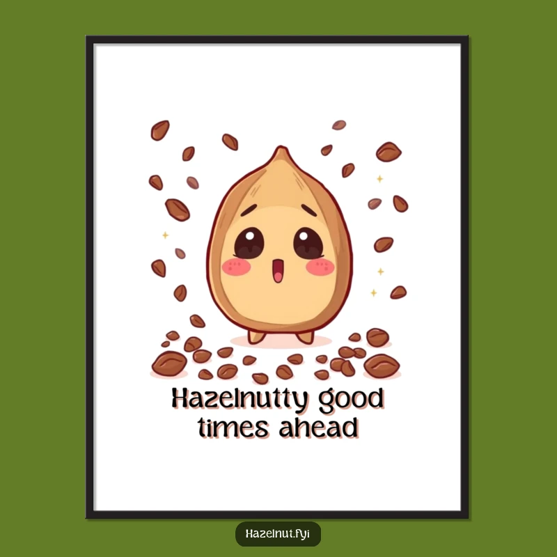 Free Printable Funny Wall Art: Surprised Hazelnut Cacao Shower