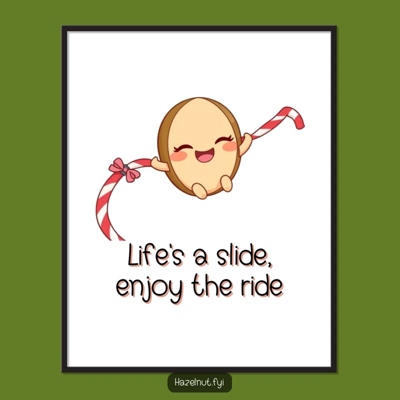 Funny Free Printable Wall Art: Licorice Rope Hazelnut - Whimsical Downloadable Decor