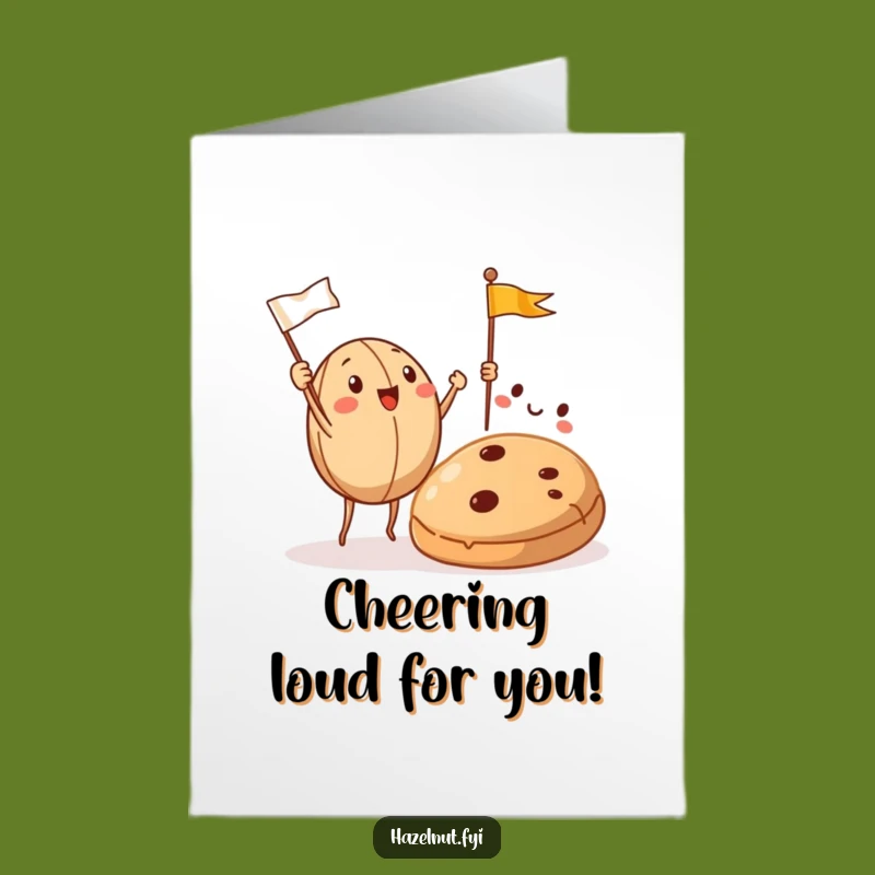 Free Printable Birthday Card: Hazelnut Cookie Cheer Squad Downloadable Gift