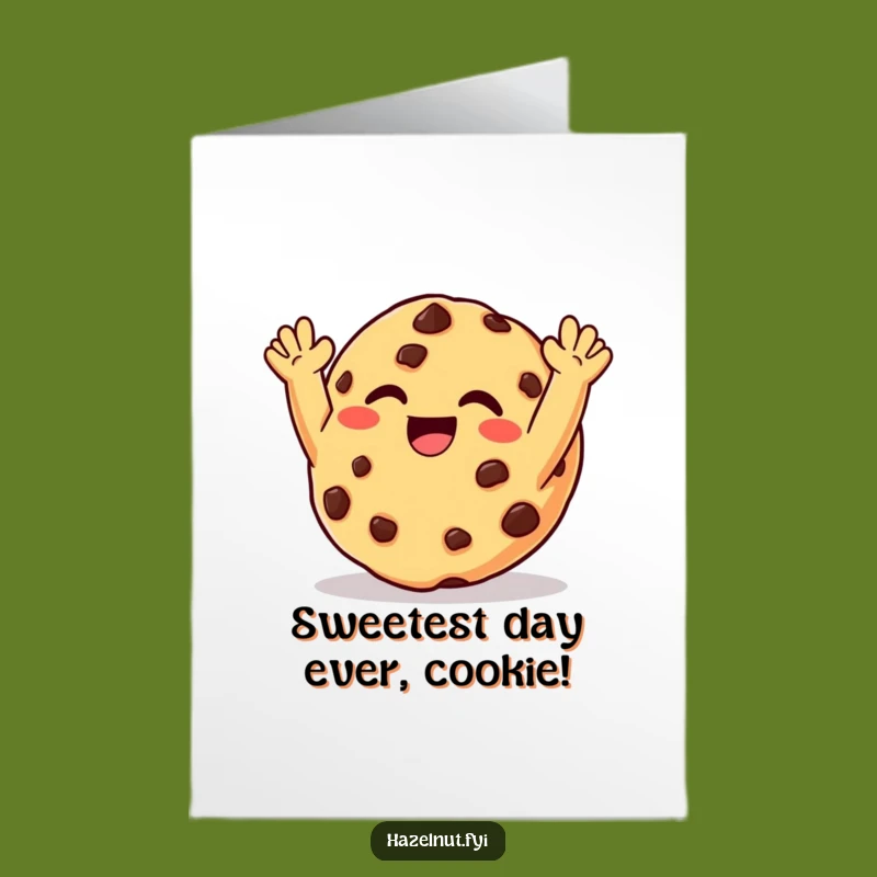 Free Printable Birthday Card: Giggling Cookie - Hilarious Downloadable Gift!