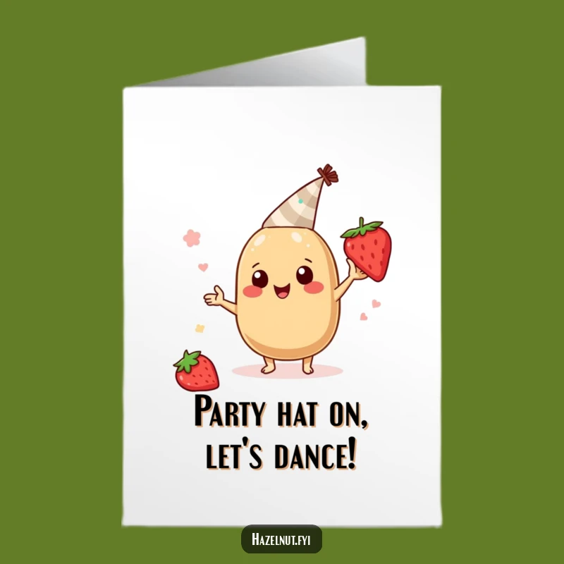 Free Printable Hazelnut Birthday Card: Party Animal Funny Downloadable Greeting
