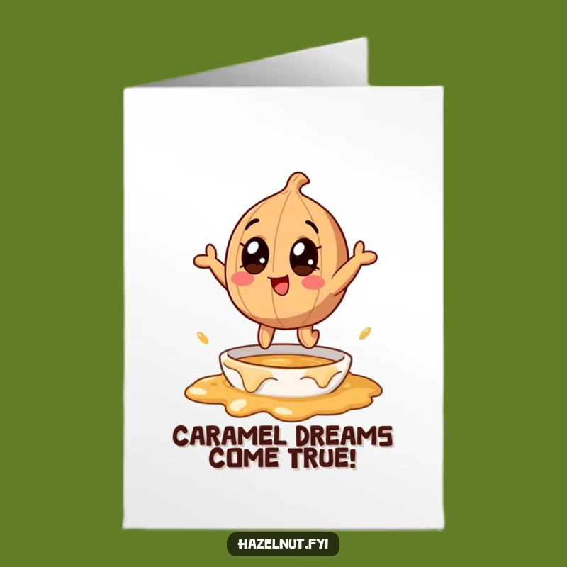 Free Printable Congrats Card: Hazelnut Caramel Leap - Downloadable Celebration Gift