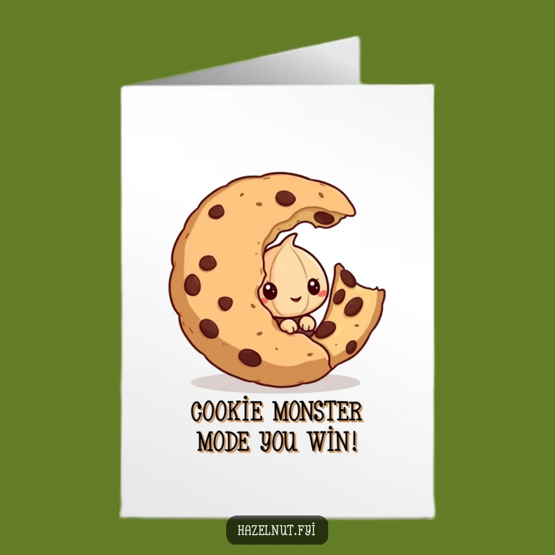 Free Printable Congrats Card: Hazelnut's Sweet Victory, Humorous Achievement Downloadable