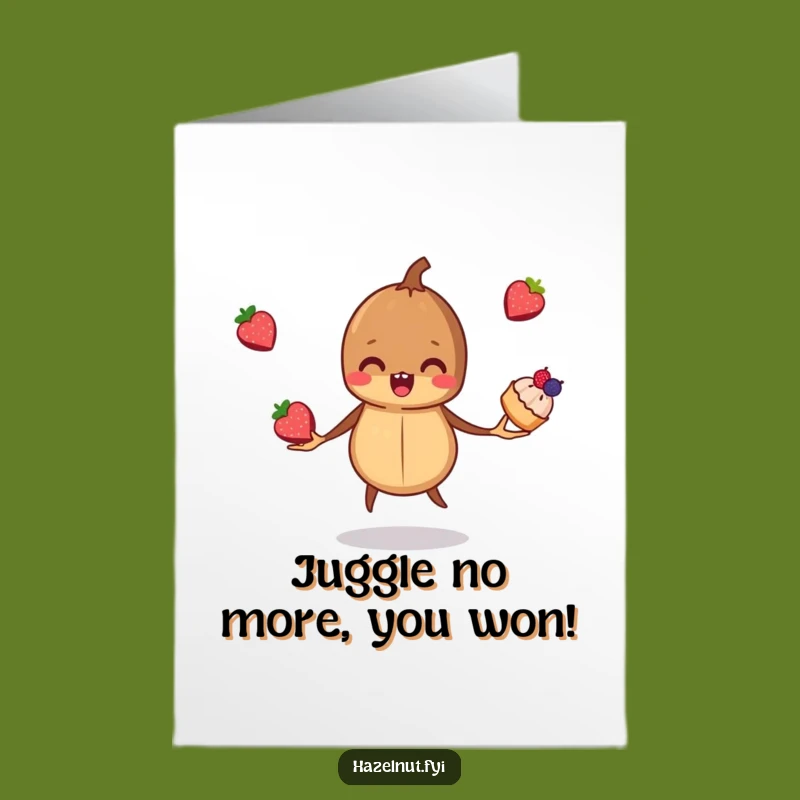 Free Printable Congrats Card: Tricky Hazelnut Pastry Feat, Easy DIY Downloadable Gift!