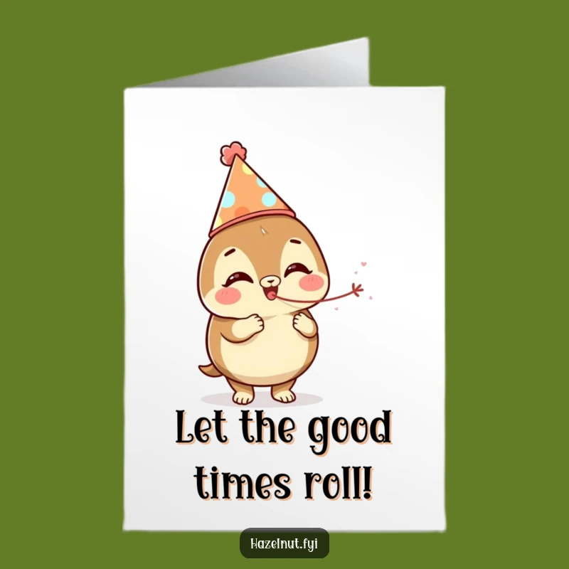 Free Printable Congratulations Card: Happy Hazelnut Party - Funny Downloadable Achievement Gift