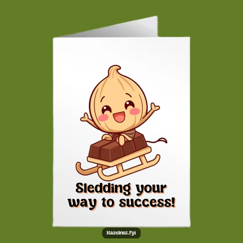 Free Printable Hazelnut Chocolate Ride Card: Funny Congrats Downloadable, Perfect DIY Gift!