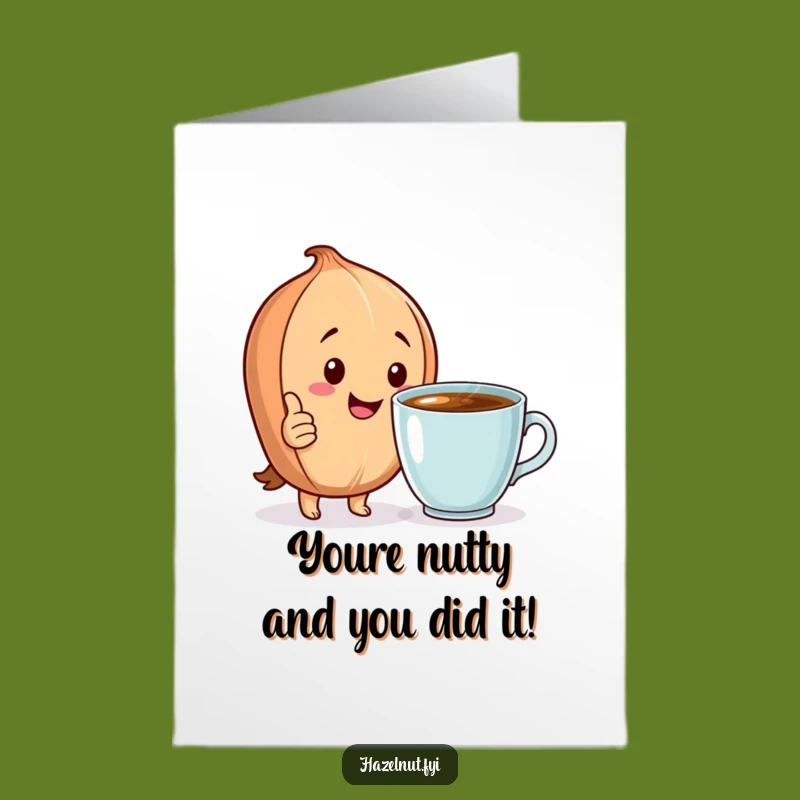 Free Printable Congrats Card: Hazelnut Celebration, Perfect Downloadable Gift