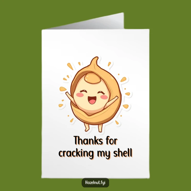 Free Printable Thank You Card: Hazelnut Explosion of Thanks for a Funny Downloadable Gift