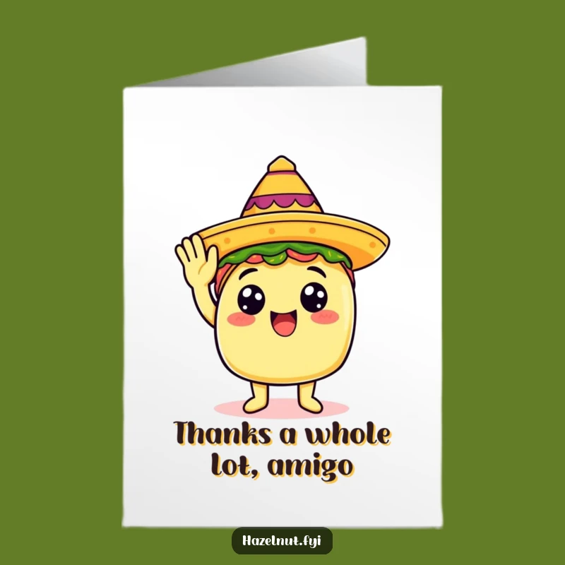 Free Printable Thank You Card: Taco's Salty Thanks, Downloadable Funny Gift