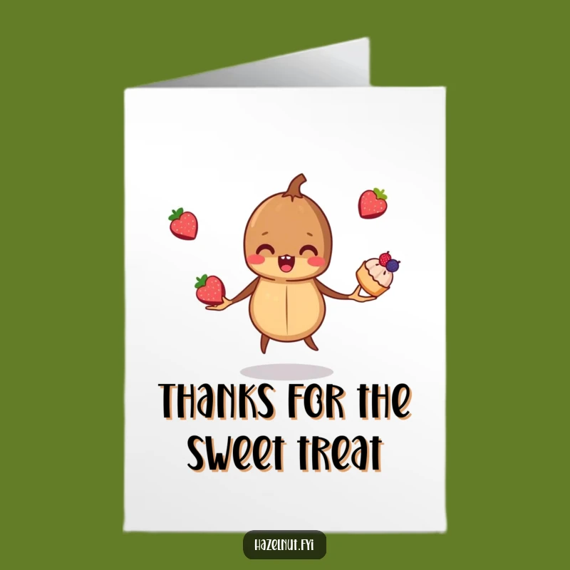 Free Printable Thank You Card: Nifty Hazelnut Pastry Trick, Easy DIY Downloadable Gift!