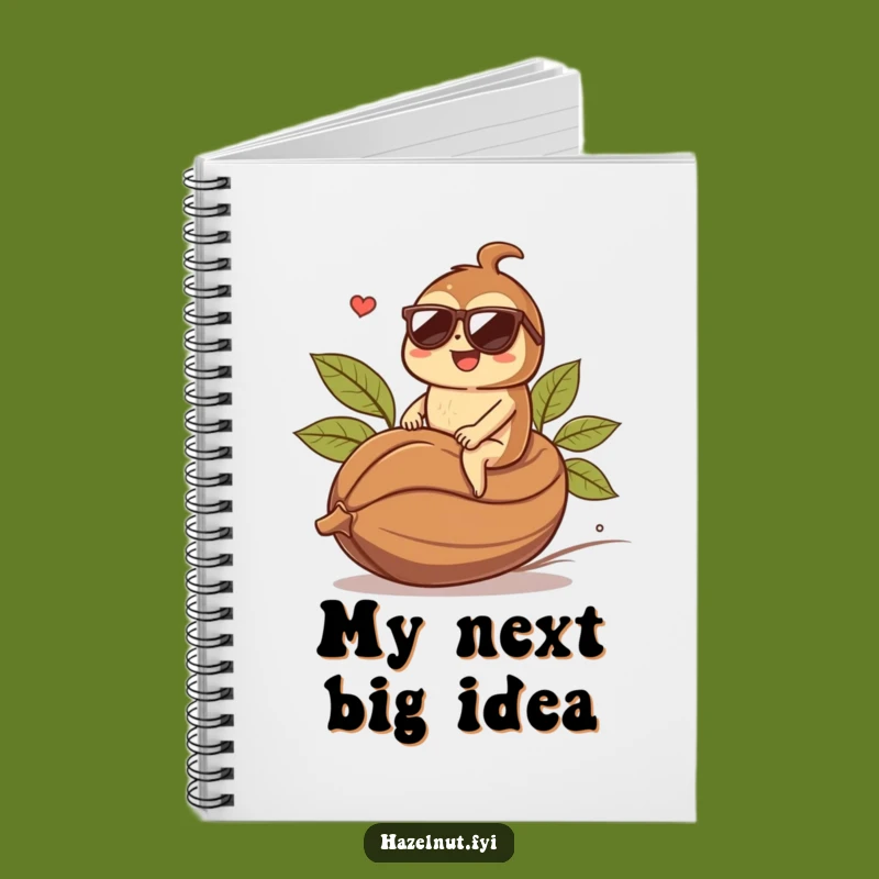 Funny Hazelnut Coffee Bean Notebook: Jot Down Laughs - Great Funny Gift